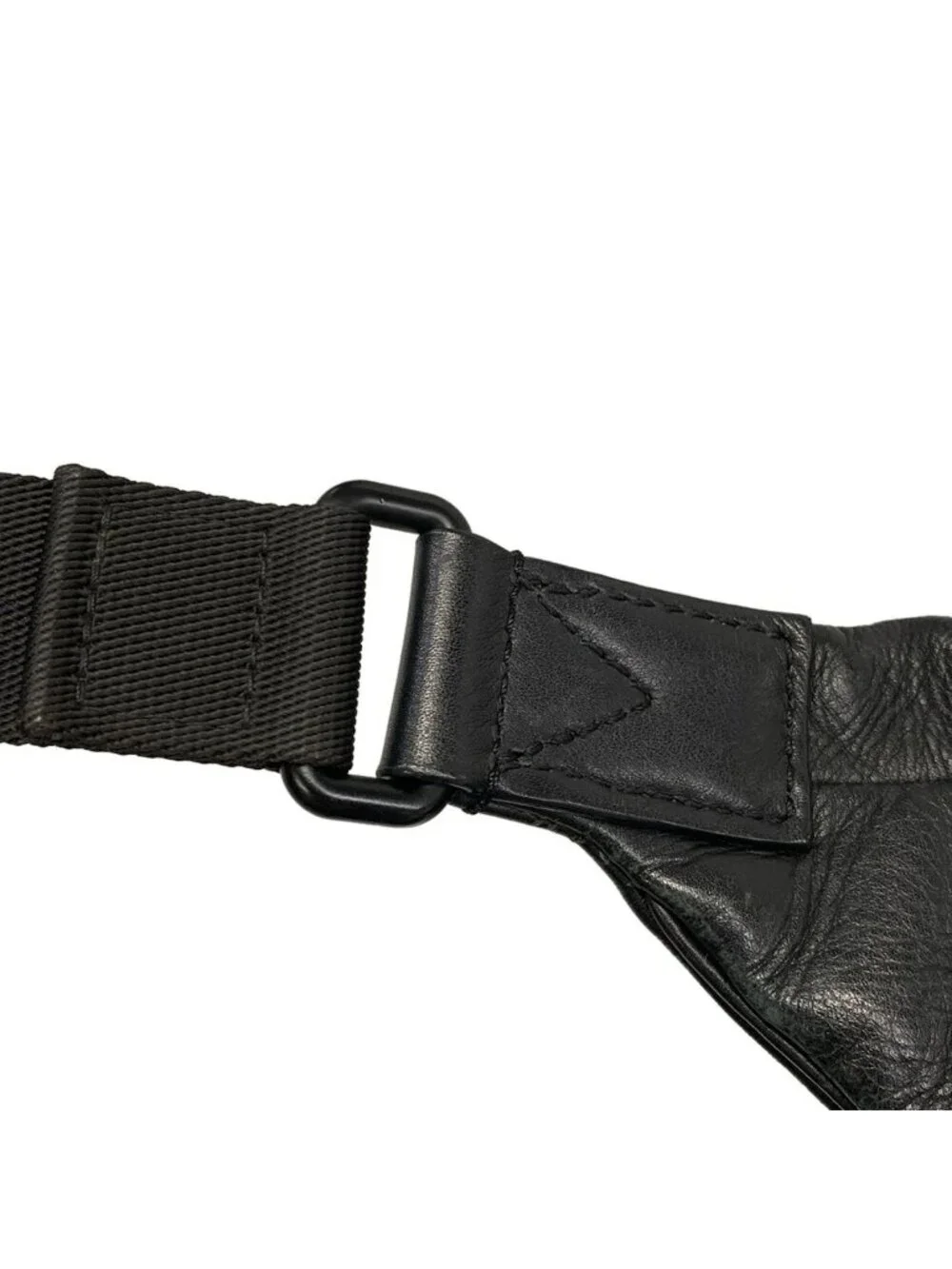 Louis Vuitton Waist Pouch Monogram Shadow Discovery Bum Bag Black Leather